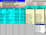 Schedule Split Shifts for Your Employees with Excel screenshot